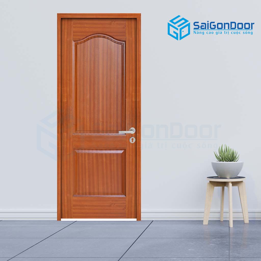 Cửa gỗ HDF siêu chống ẩm mới của SaiGonDoor dùng trong nhà vệ sinh với mức chi phí thấp