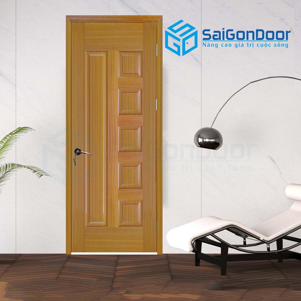Cửa gỗ phòng ngủ cách âm giúp giảm âm tọa không gian riêng tư và yên tĩnh cho chủ nhân căn phòng