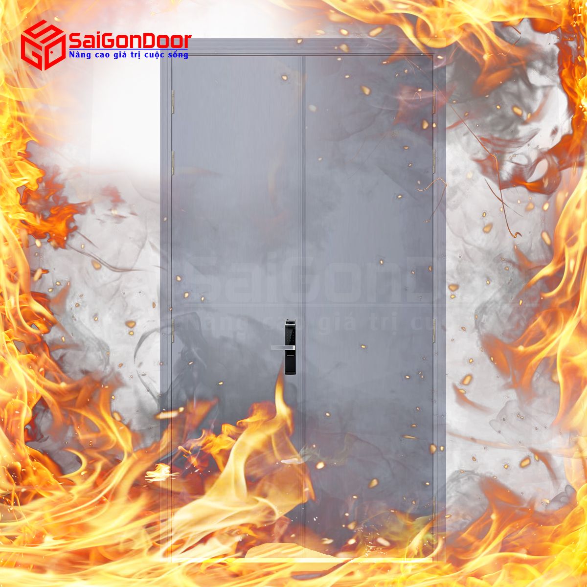 Cửa gỗ chống cháy giúp ngăn cháy hiệu quả đảm bảo an toàn khi có sự cố xảy ra