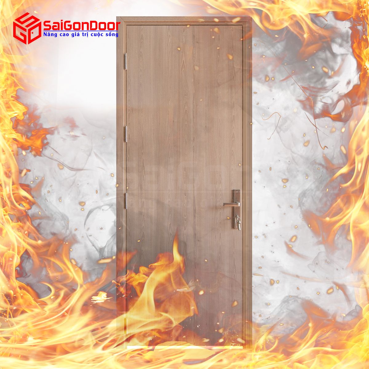 Cửa gỗ chống cháy được phân chia theo thời gian ngăn cháy như 60 phút, 90 phút và 120 phút