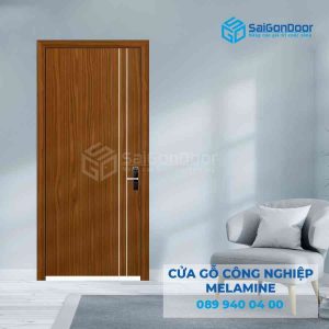 Cửa Gỗ MDF Melamine P1R2 son