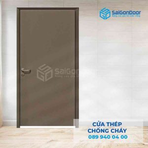 Cửa Thép Chống Cháy P1 mau den