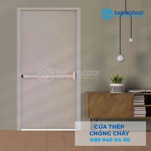Cửa Thép Chống Cháy P1 xam thanh thoat hiem