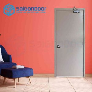 Cửa Thép Chống Cháy P1 xam trang dung cui cho hoi thuy luc