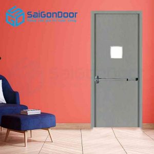 Cửa Thép Chống Cháy P1G1 xam thanh thoa hiem