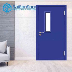 Cửa Thép Chống Cháy P1G1 xanh duong