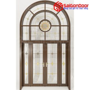 Cửa Nhôm Vân Gỗ SGD-CNVG-9