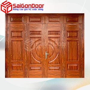 Cửa Thép Vân Gỗ SGD-KM.TVG-4C.37n.