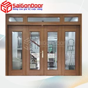Cửa Thép Vân Gỗ SGD-KM.TVG-4C.40n.
