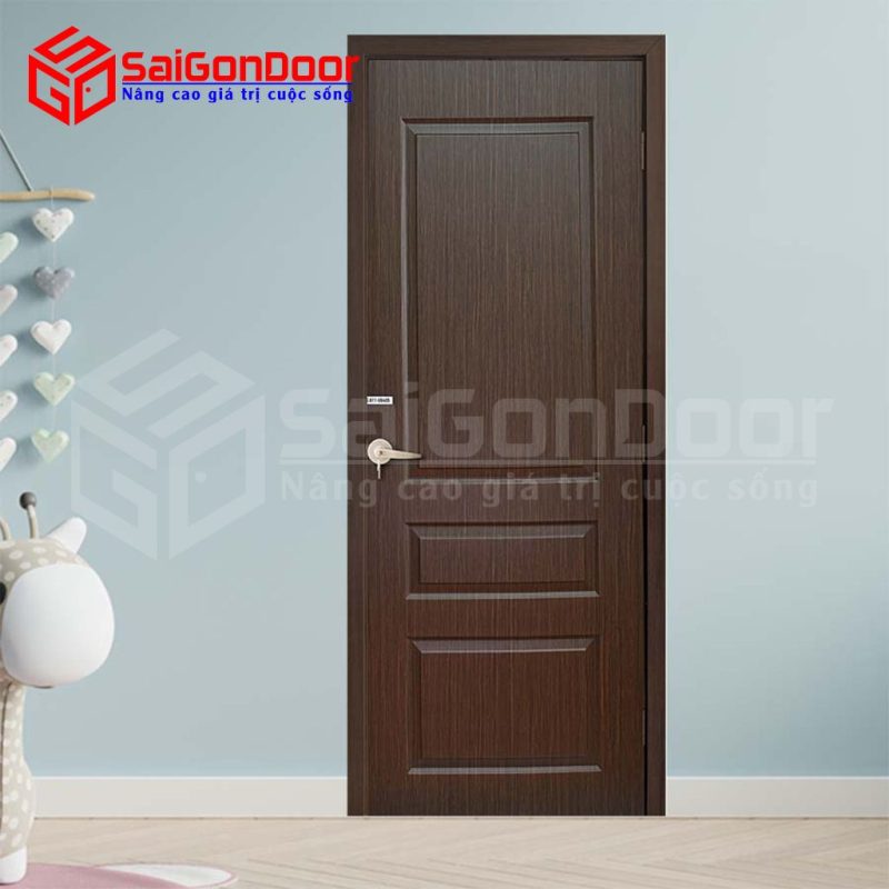Cửa nhựa gỗ Composite màu gỗ tự nhiên